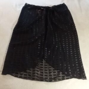 VINTAGE SAND DOLLARS WRAP NEW! SIZE 2X W/ TAGS Black Sequin Cape/Wrap